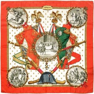 Hermes Scarf "Napoleon" by Philippe Ledoux 100% Silk Jacquard Pristine W/ COA
